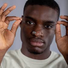 Evil Eye Necklace Men Silver Black Diamond