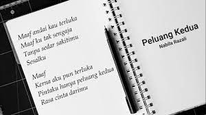 Beliau juga telah menulis lirik lagu peluang kedua. Nabila Razali Peluang Kedua Lirik Youtube