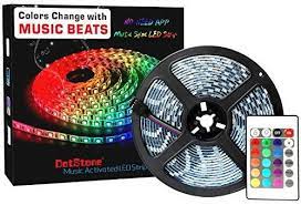 Amazon Com Led Strip Lights Led Lights Sync To Music 16 4ft 5m Led Light Strip 300 Led Lights Smd 5050 Led Lighting Bedroom Led Strip Lighting Strip Lighting