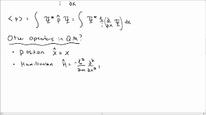 Operators In Quantum Mechanics Youtube