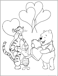 Pooh Valentine Coloring Pages Pooh Valentines Day Coloring Page Valentine Coloring Pages Valentine Coloring