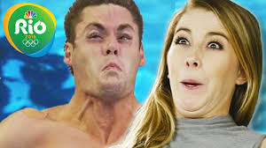 In competition, dives are performed from a firm platform 5 or 10 metres (16.4 or 32.8 feet) above the water or from an elastic springboard 1 or 3 metres high. Olympic Divers Recreate Diving Faces Youtube