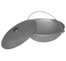 Die stadt an der wolga liegt etwa 720 km luftlinie östlich von moskau, ist ein bedeutender kultur. Kasan Gusseisen 22l Kazan Mit Deckel Wok Kasan Real De