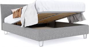 Le lit coffre, en plus d un lit ,il est fait pour ranger , les coussins, couvertures Samoa Lit Coffre Mood Compact 180x200 Gallipoli 704 Sommiers