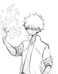 Dabi Sketch My Hero Anime Boku No Hero Academia