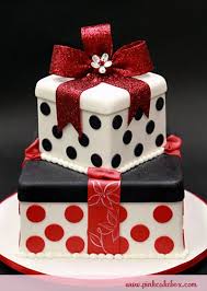 Download birthday cake stock photos. Red White Christmas Bow Birthday Cake Birthday Cakes Taart Kerst Gebak Kersttaarten