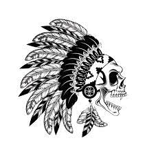 American Indians Png Image Indian Skull Indian Skull Tattoos Skull Artwork