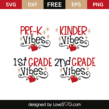 Grade Vibes 1st 2nd Lovesvg Com