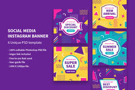 Download Social Media Instagram Banner Graphic By Rongmistiry Creative Fabrica SVG Cut Files