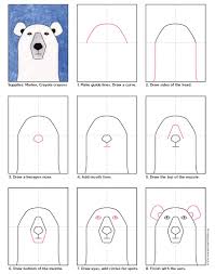 Draw A Polar Bear Art Projects For Kids Polar Bear Art Winter Art Lesson Winter Art Projects