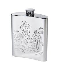 Golf flask birdie juice golfing flask golf gift birthday gift retirement gift ryelle womans golf golf cart flask ryelle womans golf gift ryellecreations. 6oz Golf Scene Pewter Kidney Hip Flask