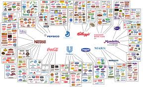 chart shows who owns the major brands ethical brands