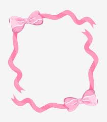 Hand Painted Pink Border Pink Ribbon Bow Border Love Border Text Decorative Border Romantic Border Cartoon Border Illustration Hand Painted Pink Border Png T Bow Clipart Pink Ribbon Clip Art Borders