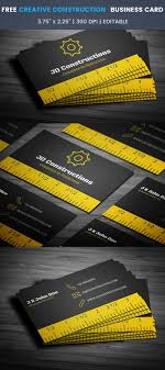 Many good business card designs incorporate the unique aspects of a certain line of work into the card itself. Creative Construction Business Card Full Preview Construction Business Cards Business Card Template Design Printing Business Cards