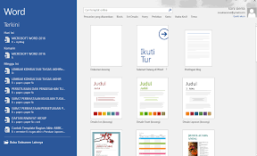 Cara Membuka Dan Membuat Dokumen Di Ms Word 2016 Blog S Konco