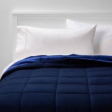 Check spelling or type a new query. Full Queen Reversible Microfiber Solid Comforter Navy Blue Room Essentials Target