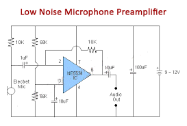 The ic houses two identical integrated preamp circuits. Low Noise Microphone Preamplifier Circuit Using Ne5534 Ic