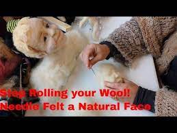 How To Create Needle Felted Faces Part 1 By Sarafina Fiber Art Youtube Needle Felting Needle Felting Tutorials Needle Felting Projects