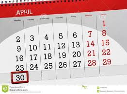 El 30 de abril, a eso de las 11.00am, se ina a producir una sentencia del tribunal supremo de justicia (tsj), cuyo tenor era: Negocio Calendario Pagina 2018 El 30 De Abril Diario Imagen De Archivo Imagen De Plan Concepto 113972893