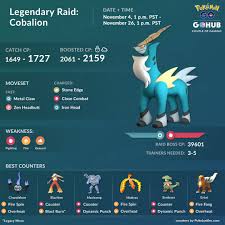 Cobalion Raid Counters Guide Pokemon Go Hub