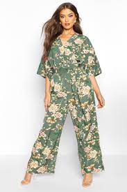Floral Batwing Jumpsuit Boohoo