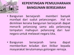 Kesenian merupakan hasil cipta dan karya masyarakat untuk menggambarkan perasaan pada saat itu. Keperluan Pemuliharaan Budaya Warisan Di Malaysia