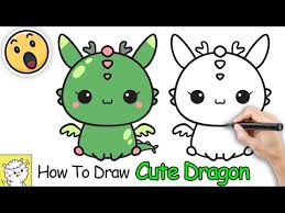 Find and save ideas about cute pictures to draw on pinterest. How To Draw A Cute Dragon Easy Step By Step Lesson For Everyone