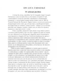 O ocazie de a trage un ce profit in folosul personal. Referat Ion Luca Caragiale O Scrisoare Pierduta 338340 Graduo