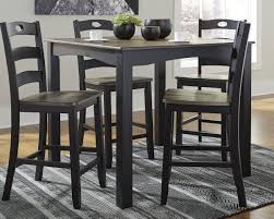 Froshburg Counter Height Dining Table And Bar Stools Set Of 5 Counter Height Dining Room Tables Counter Height Dining Table Bar Table And Stools