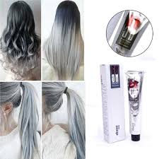 Enlist the help of a hair drier. 1pc 100ml Permanent Super Hair Dye Cream Gray Color Color Grey Wish
