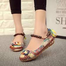 Details About Genuine Socofy Women Casual Flats Beading Round Toe Colorful Comfortable Shoes