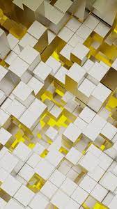 1080x1920 Structure Cubes Yellow Silver Bars Wallpaper Abstract Wallpaper 3d Wallpaper Background Phone Wallpaper
