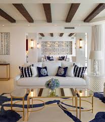 The windows are dressed with gorgeous deluxe woven wood shades from blinds.com. Navy Blue Themed Dining Room Novocom Top