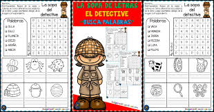 Durante grado cuarto, se espera que los estudiantes: Sopa De Letras El Detective Busca Palabras Imagenes Educativas