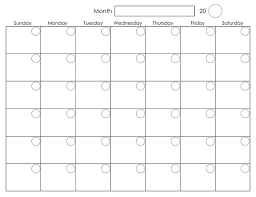 Printable Blank Monthly Calendar Calendar Printables Monthly Calendar Printable Blank Monthly Calendar
