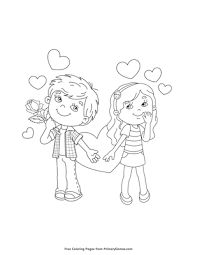 Submitted 21 days ago by tunmunda. Boy And Girl Valentine Couple Coloring Page Free Printable Pdf From Primarygames