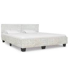 Die neue kollektion 2020 ist da. D Shop Bed Frame Grey Natural Rattan 180x200 Cm 6ft Super King Design Shop
