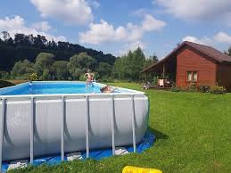 Basen Ogrodowy Intex Ultra Rectangular Frame 732 X 366 X 132 Cm 28366 Full Zestaw 15w1 Z Pompa Piaskowa Ogrodosfera Pl Pool Outdoor Hot Tub