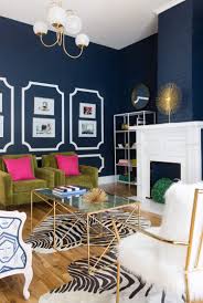 At Work With Katie Kime In Austin Texas A Beautiful Mess Pink Living Room Decor Blue Walls Living Room Living Room Decor