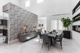 Glow in the dark stick on wallpaper. Geometric Wallpaper Creates Focal Point In Modern Dining Room Hgtv