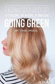 How To Stop Hair Going Green In The Pool Using Tomato Ketchup