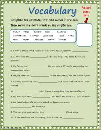 Vocabulary Mass Media Worksheet In 2020 Vocabulary Mass Media Vocabulary Exercises