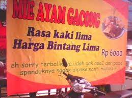 20 Spanduk Makanan Lucu Dan Unik