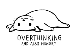 Overthinking And Also Hungry Threadless Artist Shop Sketch Book Cute Drawings Easy Drawings