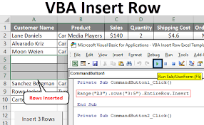 Excel 2016 shift+spacebar to select the row. Vba Insert Row How To Insert Row In Excel Using Vba Code