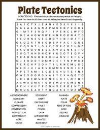 Explain when it first formed, how the plates interacted, any resulting geological activity, and predictions about its future. Plate Tectonics Word Search Worksheet Activity Tectonic Plates Activities Plate Tectonics Earth Science Vocabulary