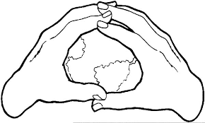 Unfold the paper and you should have a chain of paper people holding hands. Earth In The Hands Coloring Pages Best Place To Color