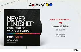 The fcb health network's summer internship applications are now open! Agency 100 2020 Fcb Health New York Agency 100 Mm M Medical Marketing And Media