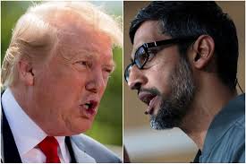 Sundar pichai is an indian american business executive. Trump Accuses Google Ceo Sundar Pichai Of Groveling In Oval Office