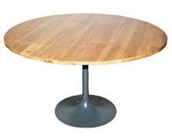 Tulip Table With Reclaimed Wood Top Round Center Table Tulip Table Dining Nook